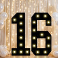 Pooqla 16th Birthday Decorations for Boys, 2.4FT Light Up Numbers by Pooqla