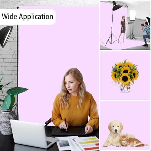 Light Purple Photography Backdrop for Photoshoot, Fabric 6x9ft - Image 2