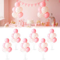 6pcs Pink Bow Balloon Stands Kit Table Centerpiece Table Decorations for Sorority Anniversary Birthday Wedding Graduation Party Decorations (Pink Bow) by Unknown