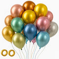 Voircoloria 105pcs Metallic Chrome Party Latex Balloons, 12inch by Voircoloria