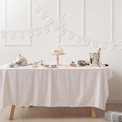 Amazingspark 4 Set White Papel Picado Baby Bodysuit Banner - Image 3