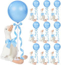 Chunful 10 Set Blue One Silly Goose 1st Birthday Decoration 11.8 Inch Soft Goose Stuffed Animal Baby Shower Centerpieces Swan Stuffed Animal with Balloon Table Decor for Wedding Gift Party Favor by Chunful