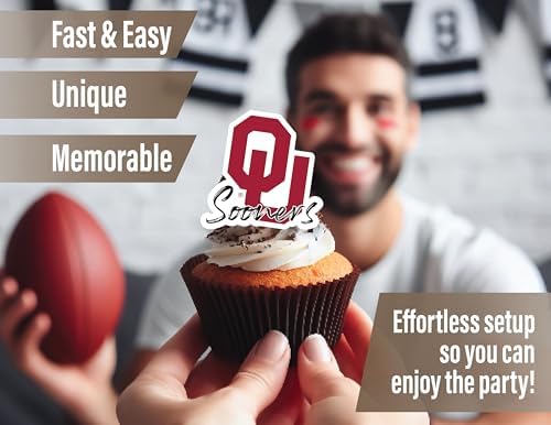 Oklahoma Sooners Party Decorations Graduation OU Decor 42 Pcs - Image 4