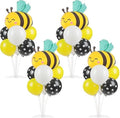 Naozinebi 4 Sets Bee Baby Shower Party Balloons Stand Kit Birthday Decor by Naozinebi