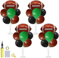Football Party Decorations,4 Set Green Brown Black Balloon Stand by Klyroish