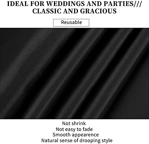 10-Pack Black 12 x 108 inches Long Premium Satin Table Runner - Image 4