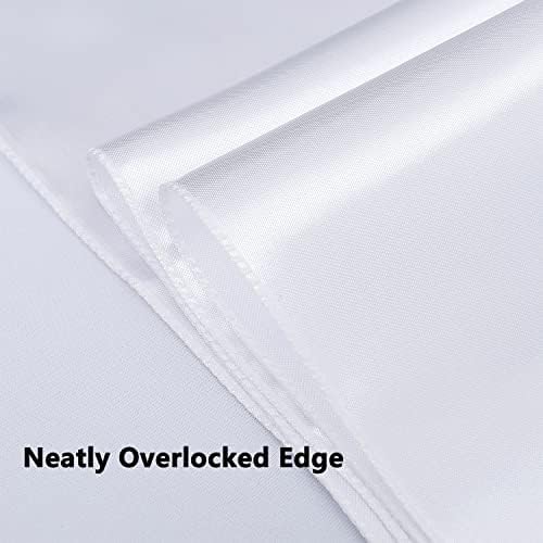 White Chair Sashes 50 Pack, White Chair Bows for Wedding Party Birthday Decor, Satin Ribbons Ties for Church Ceremony Event Decor - Image 5