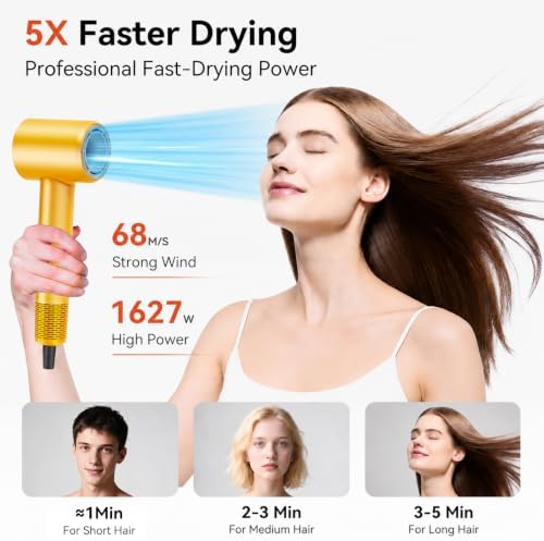 Professional Ionic Hair Dryer High Speed Blow Dryer Fast Drying - Image 2