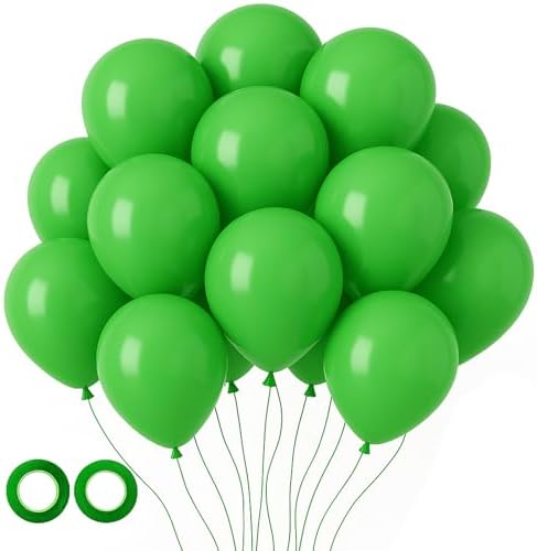 Voircoloria 105pcs Green Party Latex Balloons, 12inch by Voircoloria
