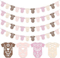 AmazingSpark 4 Set Cielito Lindo Baby Shower Garland 48 Pcs Pink Papel Picado Party Decorations Mexican Lace Baby Bodysuit Banner Card with Hanging String for Gender Neutral Party Supplies by Unknown
