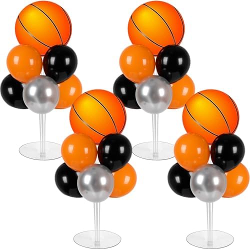 Naozinebi 4 Sets Basketball Birthday Party Balloons Stand Kit Party Decor by Naozinebi