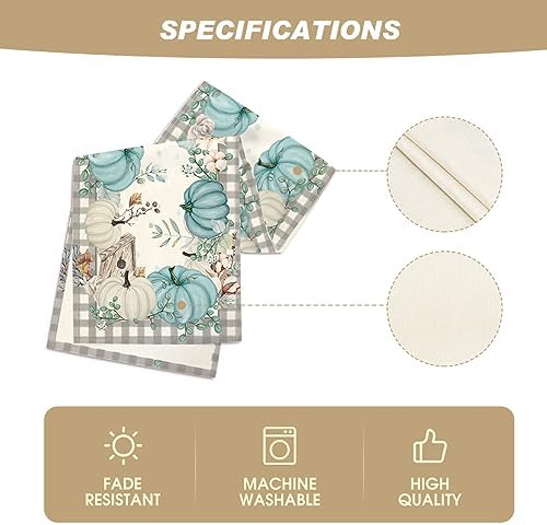 Artoid Mode 210 GSM Fall Table Runner Home Party Decor 13x72 Inch - Image 5