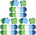 CMUSKO Golf Party Decorations - 60Pcs Blue Green Plates & Napkins Set Hole in One Golf Themed Tableware for Birthday,Baby Shower (Pack of 3) by CMUSKO