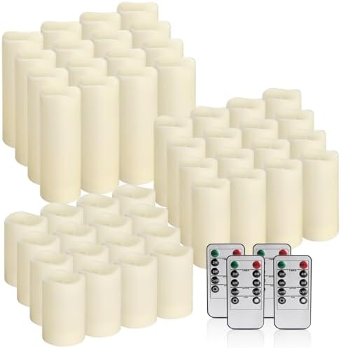 48- Pack of 3 Sizes of LED Flameless Candles.This Candle is Suitable for café, Fancy Restaurant, Bookstore and Other Scenes to Create a Relaxing and Romantic Atmosphere. - Image 3