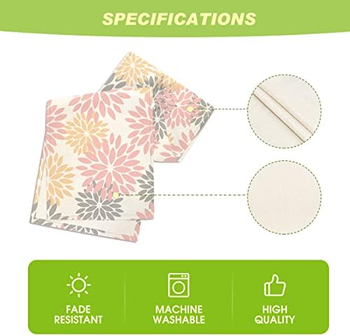 Artoid Mode Pink Dahlia Floral Pinnata Summer Table Runner, Spring Kitchen Dining Table Decoration for Home Party Decor 13x36 Inch - Image 5
