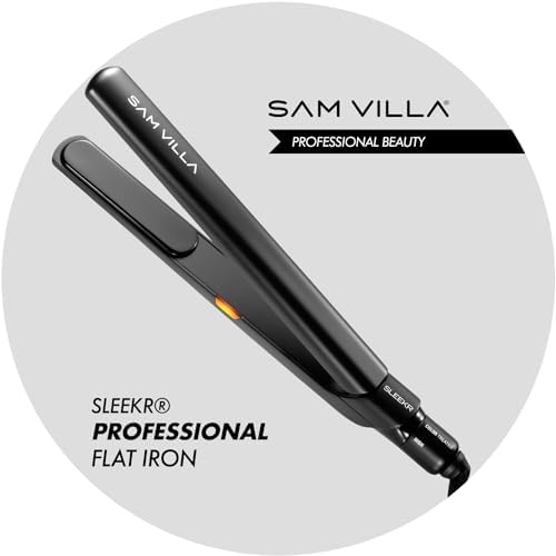 Sam Villa SLEEKR Professional Ceramic Tourmaline Ionic Flat Iron Hair Straightener With Precision Heat Control - Image 2