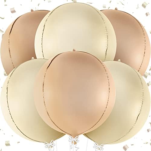 KatchOn White Sand Balloons 22 Inch, Pack of 6 by KatchOn