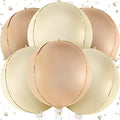 KatchOn White Sand Balloons 22 Inch, Pack of 6 by KatchOn