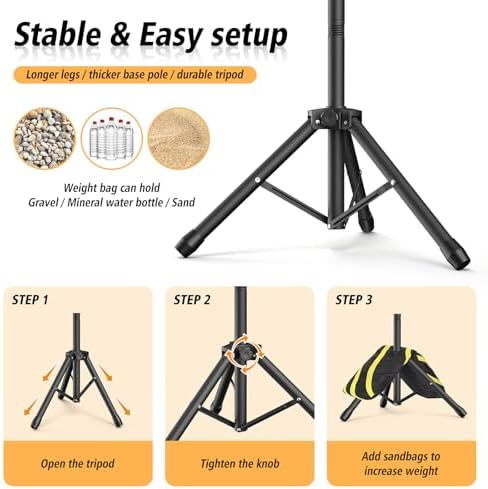 Forlogic Backdrop Stand 10x7.5ft(WxH),Portable Adjustable Photo Back Drop Stand for Party, Photography, Weddings - Image 4