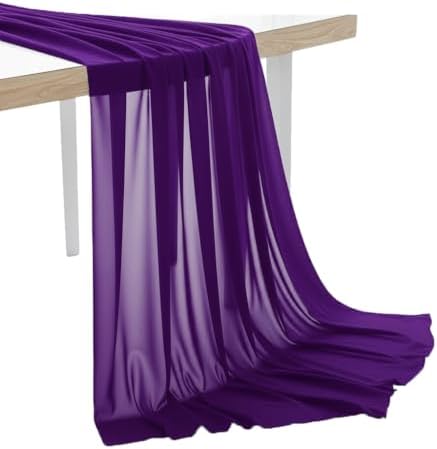 80 Yard Chiffon Fabrics, 44" Wide, Lightweight, Sheer – Cadbury Purple by MDS