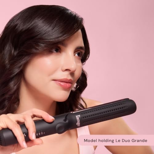 L’Ange Hair Le Duo Grande 360° Airflow Styler | Curl & Straighten with One Tool | 5.3" Snag-Free Titanium Plates | Cooling Air Vents to Set Curls | Adjustable Temp & Auto Shut-Off | Black - Image 4