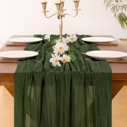 Cheesecloth Table Runner Fall Boho Wedding Birthday Party Home Decor - Image 2