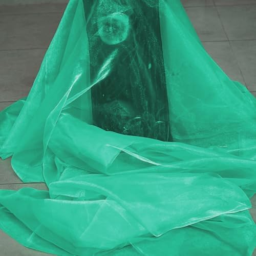 100 Yard Organza Fabric 44" Wide for Wedding Event Décor - Mint - Image 3