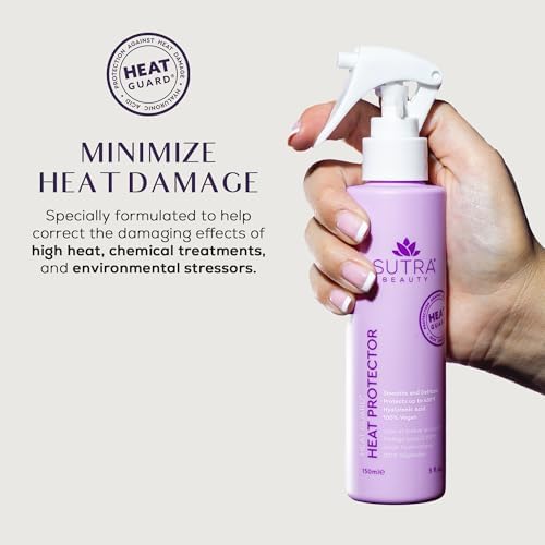 SUTRA IR2 Flat Iron, 1" and Heat Guard Thermal Heat Protector Spray Set - Ionic Infrared Hair Straightener with Adjustable Temperature + Thermal Protecting Spray Hydrates, Protects & Repairs - Image 3