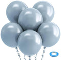 Bezente Dusty Blue Balloons 18 Inch 30 Pack Latex Large Thick by Bezente
