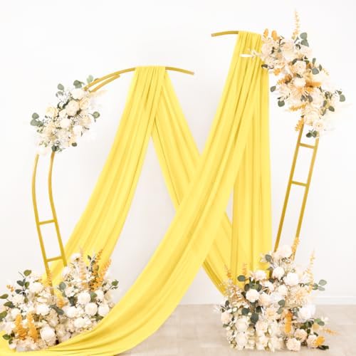 Wedding Arch Draping Fabric Sheer Chiffon Curtain Drape Wedding Party Decor - Image 3