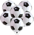 22 Inch 4D Soccer Foil Balloons, 6Pcs Soccer Party Decorations Football Shape Mylar Foil Balloons Sport Decor for Boys Kids Soccer Ball Fans Theme Birthday Party Decorations Supplies by Lingqiang