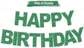 BEISHIDA Pre-Strung Glitter Green Happy Birthday Banner Party Sign Decor by Beishida