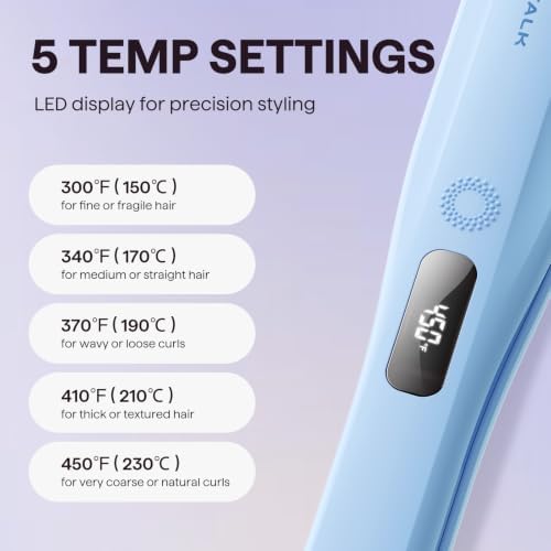 Wavytalk Steam Hair Straightener Steam Sesh for Less Heat Damage, Flat Iron - Image 5