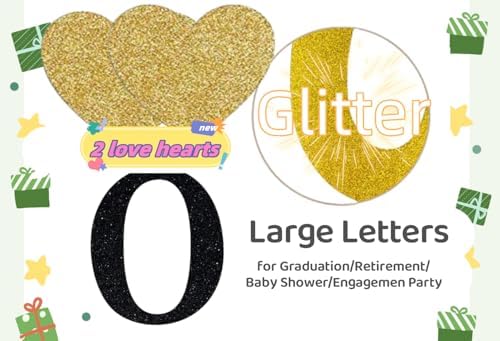 The Beginning of a New Chapter Banner Funny Farewell Graduation Farewell Moving Away Happy Retirement Party Decorations Supplies Glitter Hanging Garland Kit Balloons Bunting Backdrop Adult Black Gold - Image 6
