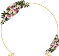 Wokceer 9.2 FT Large Circle Balloon Arch Stand Gold Metal Round Arch Backdrop Stand for Wedding Ceremony Birthday Party Bridal Shower Anniversary Background Decoration by Wokceer
