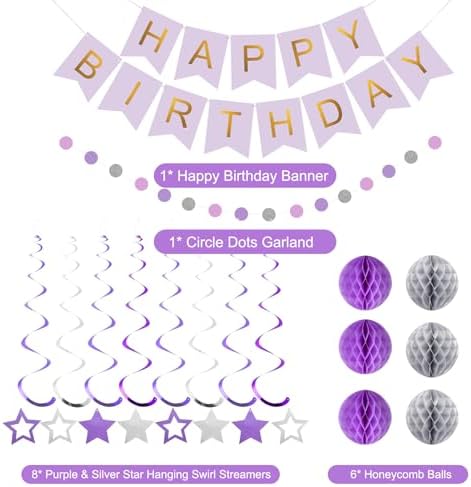 meowtastic Birthday Decorations Happy Birthday Banner with Honeycomb Balls - Image 6