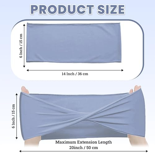 MDS Pack of 150 Spandex Chair Sashes Without Slider Buckles – Baby Blue - Image 2