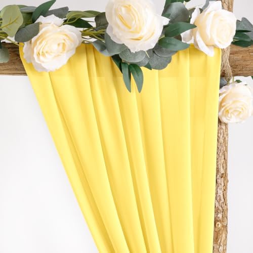 Wedding Arch Draping Fabric Sheer Chiffon Curtain Drape Wedding Party Decor - Image 4