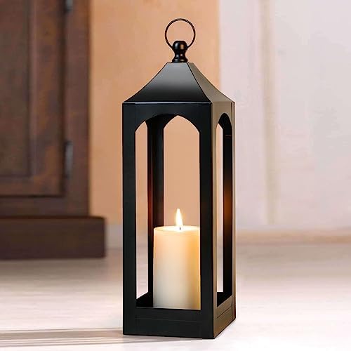 Modern Farmhouse Lantern Decor Metal Decorative Hanging Candle Lanterns by SUJUN