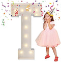 4FT Marquee Letters, Large Light Up Letters T for Party Decor by MerryMosaics
