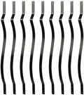 Myard 32-1/4 Inch Iron Deck Balusters, Baroque Wrought Style, Matte Black by Myard