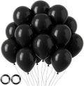 Voircoloria 105pcs Black Party Latex Balloons, 12inch by Voircoloria