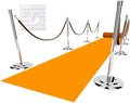 EZLucky Orange Carpet Runner for Party, 2.6 x 15 ft, 130 GSM Felt Fabric by EZLucky
