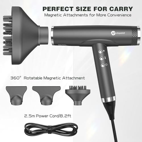 slopehill Professional Ionic Hair Dryer with Diffuser 2000W - Image 5