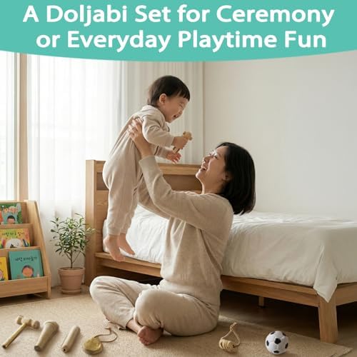 Korean Doljabi First Birthday Kit – Doljabi Set 돌잡이 Zhuazhou,Traditional Doljanchi Ceremony Set with Fortune Items for 1-Year-Old Celebration - Image 7