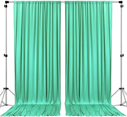 AK TRADING CO. 10 feet x 10 feet Tiffany IFR Polyester Backdrop Drapes Curtains Panels with Rod Pockets - Wedding Ceremony Party Home Window Decorations by Fabrics%7CEventDecor%7CCrafts%7CUpholsteryFoam