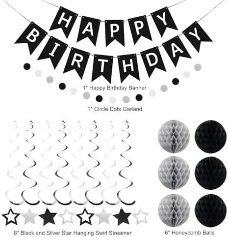 meowtastic Birthday Decorations Happy Birthday Banner with Honeycomb Balls - Image 6