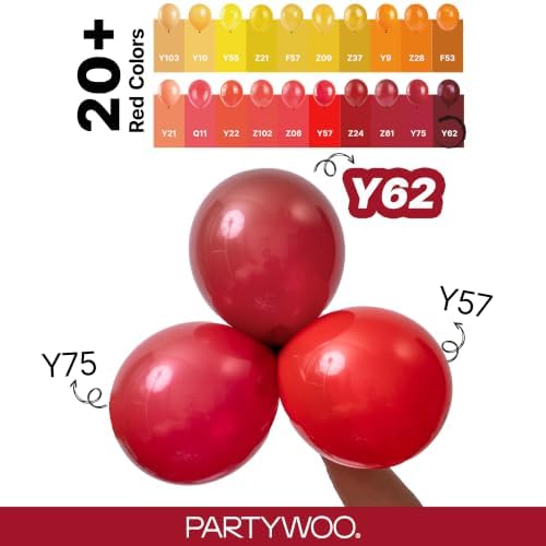 PartyWoo Burgundy Balloons 50pcs Dark Chestnut Red Maroon Dark Color (Pack of 2) - Image 4