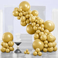 PartyWoo Metallic Gold Balloons 140pcs Different Sizes of 18 12 10 5 Inch by PartyWoo