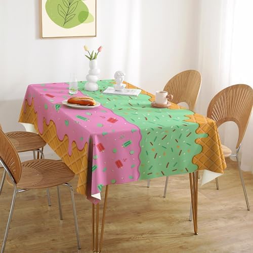 OHOME Ice Cream Party Decorations - Disposable Tablecloth for Ice Cream Birthday Party Decorations - Beach Pool Party Decorations for Summer Bar Party Banner,2 Pack - Image 6